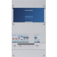 Groepenkast Hager VKG210A 3-groepenverdeler hoofdschakelaar ALS 30mA/HACO/direct, 1-fase