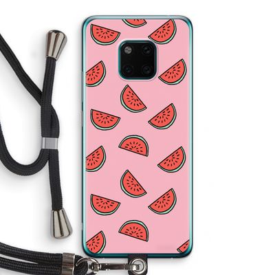 Watermeloen: Huawei Mate 20 Pro Transparant Hoesje met koord