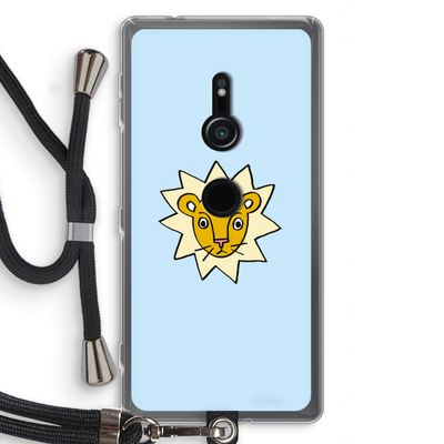 Kleine leeuw: Sony Xperia XZ2 Transparant Hoesje met koord