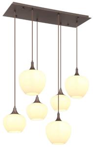 Globo Bruine hanglamp Maxy 6-lichts 15548-6HC