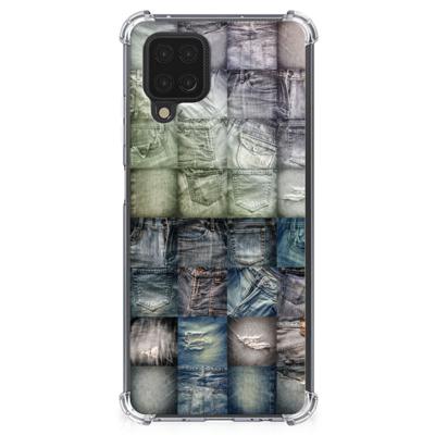Anti Shock Bumper Case Samsung Galaxy A12 Spijkerbroeken Anti Shock Bumper Case Samsung Galaxy A12 Spijkerbroeken