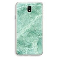Groen marmer: Samsung Galaxy J7 (2017) Transparant Hoesje