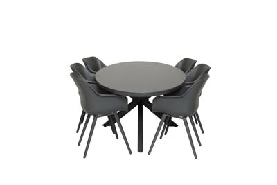 Qopps Vidas tuintafel met Hartman 6 Sophie studio xerix tuinstoel