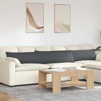 VidaXL Sofa kussens 2 stuks donkergrijs 200 x 40 cm cordstof