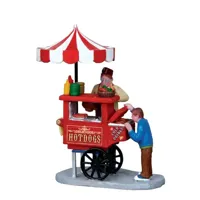 Lemax hot dog cart kerstdorp figuur type 4 Carnival 2011