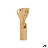 Set Keukengerei Kinvara 90960 90960 Bamboe 8 x 32 x 8 cm (12 Stuks)