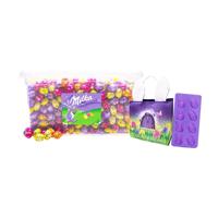 Milka paaseitjes met paasmandje - ca 7,5kg