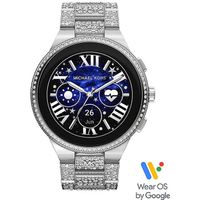 Michael Kors MKT5148 Horloge Smartwatch Gen 6 Camille staal zilverkleurig-wit 44 mm - thumbnail