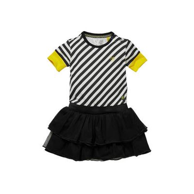 Quapi Mini gestreepte jurk Gea zwart/wit Quapi Mini gestreepte jurk Gea zwart/wit