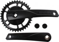 Gazelle Crankstel strixvaria 38t aluminium/staal zwart