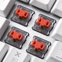 Sharkoon PureWriter TKL RGB Red toetsenbord USB QWERTY Amerikaans Engels Wit - thumbnail