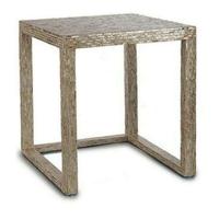 Set van 2 tafels Gift Decor BIG-S3603662 Wit Beige Gouden 42,5 x 61 x 60 cm (2 Onderdelen) (2 Stuks)