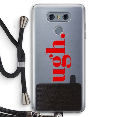 Ugh: LG G6 Transparant Hoesje met koord