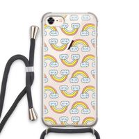 Regenboog: iPhone 7 Transparant Hoesje met koord