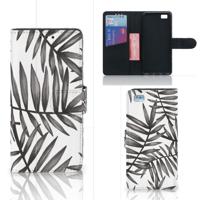 Huawei Ascend P8 Lite Hoesje Leaves Grey
