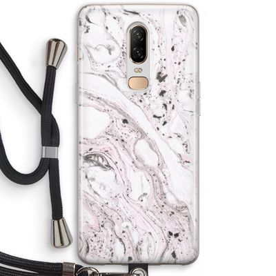 Mengelmoes: OnePlus 6 Transparant Hoesje met koord