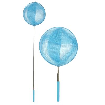 Schepnet - 2x - telescopisch - 70 cm - blauw - aluminium - visnet / vlindernet - uitschuifbaar Schepnet - 2x - telescopisch - 70 cm - blauw - aluminium - visnet / vlindernet - uitschuifbaar