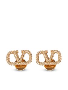 Valentino Garavani boucles d'oreilles VLogo Signature serties de cristaux