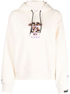 AAPE BY *A BATHING APE® hoodie à logo brodé - Tons neutres