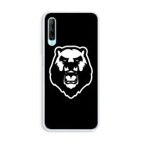 Angry Bear (black): Huawei P Smart Pro Transparant Hoesje Angry Bear (black): Huawei P Smart Pro Transparant Hoesje
