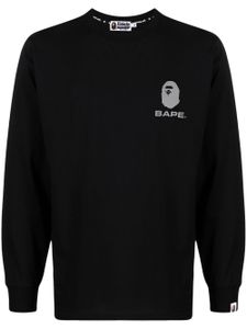 A BATHING APE® sweat en coton à logo imprimé - Noir