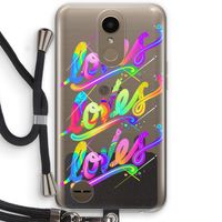Loves: LG K10 (2017) Transparant Hoesje met koord