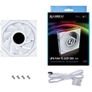 Lian Li UNI FAN TL LCD Reverse Blade Series 120mm White