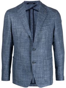 Tagliatore blazer en laine à simple boutonnage - Bleu