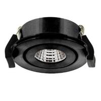 Klemko Venice COB LED-module warm wit 3000K 40gr ZWART - LED0803