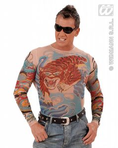 Tattoo shirt tijger en draak