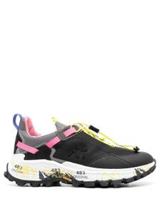 Premiata baskets Cross à design colour block - Noir