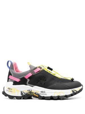 Premiata baskets Cross à design colour block - Noir