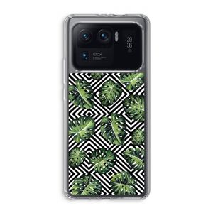 Geometrische jungle: Xiaomi Mi 11 Ultra Transparant Hoesje
