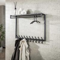 LifestyleFurn Kapstok 'Letica' Met 20 haken en keramieklook plank