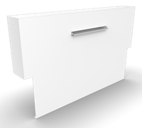 Cascadi Aluminium Watervalelement (op vijver) Lengte: 1000 Breedte: 250 Hoogte: 1200 - Geroba