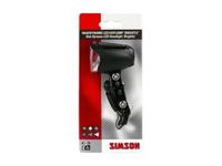 Simson Voorlicht brightly naafdynamo led 70 lux zwart