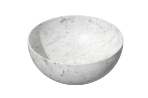 Balmani Bari XS waskom Carrara marmer rond Ø 22 cm