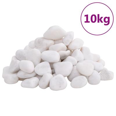 Kiezelstenen gepolijst 2-5 cm 10 kg wit