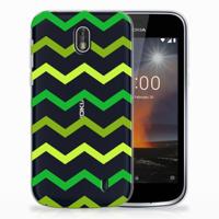 Nokia 1 | TPU bumper | Zigzag Groen Nokia 1 | TPU bumper | Zigzag Groen