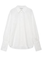 ANINE BING chemise en coton à logo brodé - Blanc