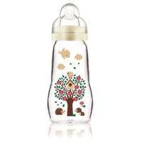 MAM-glazen fles - 260 ml - 0 tot 6 maanden - Speenstroom 2 - Wit