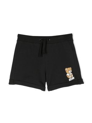 Moschino Kids short à imprimé Teddy Bear - Noir