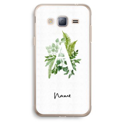 Green Brush: Samsung Galaxy J3 (2016) Transparant Hoesje