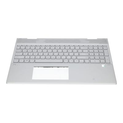 HP laptop toetsenbord qwerty us + top cover - zilver