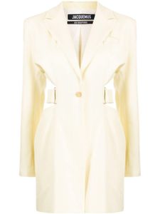 Jacquemus robe courte La Robe Bari - Jaune