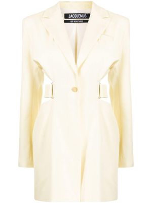 Jacquemus robe courte La Robe Bari - Jaune