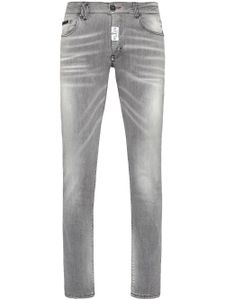 Philipp Plein jean skinny à patch logo - Gris