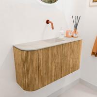 Toiletmeubel Mondiaz Joya Dlux | 83.2 cm | Meubelkleur Oak | Faye wastafel Ostra Wasbak Midden | Zonder kraangat(en) Toiletmeubel Mondiaz Joya Dlux | 83.2 cm | Meubelkleur Oak | Faye wastafel Ostra Wasbak Midden | Zonder kraangat(en)