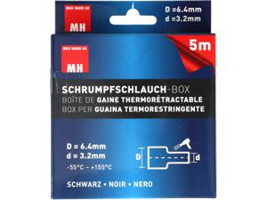 Max Hauri 132676 Krimpkous Zwart 3.2 mm 6.4 mm 5 m