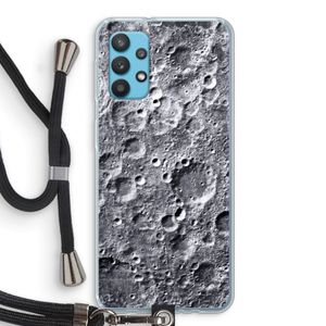 Maanlandschap: Samsung Galaxy A32 4G Transparant Hoesje met koord